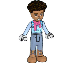 LEGO Aaron with Pink Scarf Minifigure