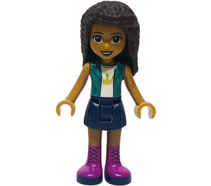 LEGO Andrea with Green Vest and Crown T-Shirt Minifigure