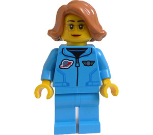 LEGO Astronaut in Blue Uniform - Female Minifigure