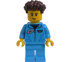 LEGO Astronaut in Blue Uniform - Male Minifigure