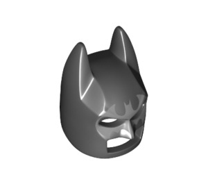 LEGO Black Batman Cowl Mask with Silver Bat with Angular Ears (10113 / 29209)