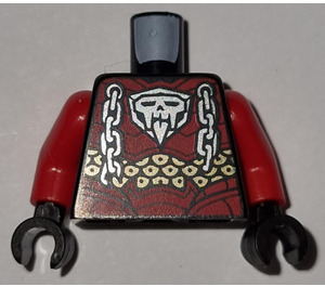 LEGO Bone King Torso with Red (973 / 76382)