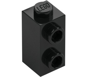 LEGO Black Brick 1 x 1 x 1.6 with Two Side Studs (32952)