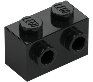 LEGO Black Brick 1 x 2 with Studs on One Side (11211)