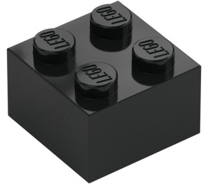 LEGO Black Brick 2 x 2 (3003 / 6223)