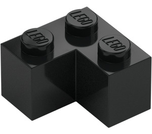 LEGO Black Brick 2 x 2 Corner (2357)