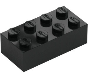 LEGO Black Brick 2 x 4 (3001 / 72841)