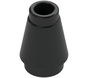 LEGO Black Cone 1 x 1 with Top Groove (28701 / 59900)