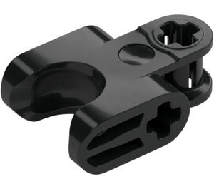 LEGO Black Connector 2 x 3 with Ball Socket and Smooth Sides and Rounded Edges (93571)