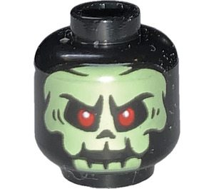 LEGO Head with Skull Face (Recessed Solid Stud) (3626 / 101613)