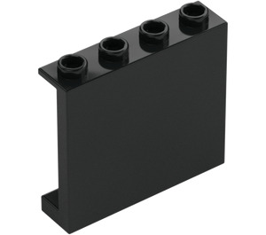 LEGO Black Panel 1 x 4 x 3 with Side Supports, Hollow Studs (35323 / 60581)