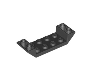 LEGO Black Slope 2 x 6 (45°) Double Inverted with Open Center (22889)