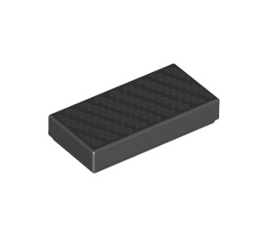 LEGO Tile 1 x 2 with Silver Diagonal Lines with Groove (3069 / 68207)