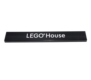 LEGO Tile 1 x 8 with "LEGO House" without "G" Serif (4162 / 70696)