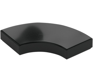 LEGO Black Tile 2 x 2 Curved Corner (27925)