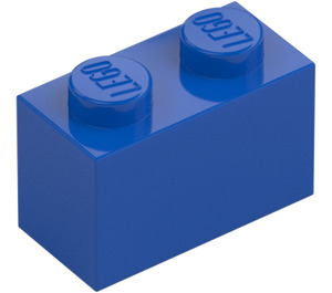 LEGO Blue Brick 1 x 2 with Bottom Tube (3004 / 93792)