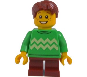 LEGO Boy - Bright Green Jumper Minifigure