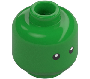 LEGO Bright Green Z-Blob Minifigure Head (Recessed Solid Stud) (3274 / 102976)