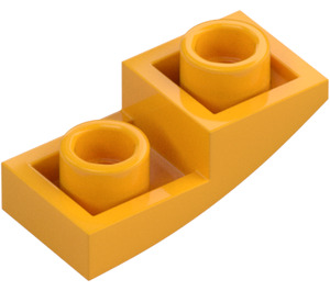 LEGO Bright Light Orange Slope 1 x 2 Curved Inverted (24201)