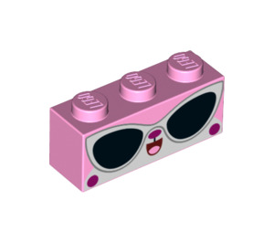 LEGO Brick 1 x 3 with Unikitty Face with sunglasses (3622 / 60437)