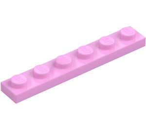 LEGO Bright Pink Plate 1 x 6 (3666)