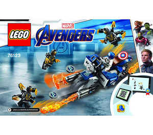 LEGO Captain America: Outriders Attack Set 76123 Instructions
