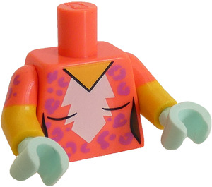 LEGO Coral Kitty Pop Minifig Torso (973 / 16360)