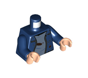 LEGO Harry Potter - Dark Blue Jacket Minifig Torso (973 / 76382)