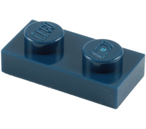 LEGO Dark Blue Plate 1 x 2 (3023 / 28653)