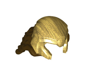 LEGO Long Wavy Hair with Pearl Gold Helmet (67672)