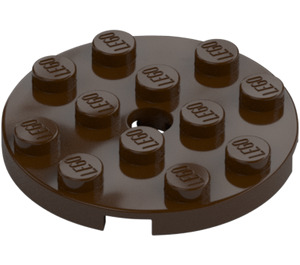 LEGO Plate 4 x 4 Round with Hole and Snapstud (60474)