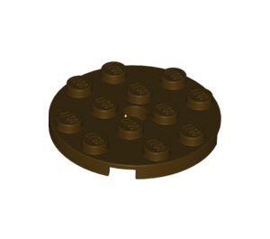 LEGO Plate 4 x 4 Round with Hole and Snapstud (60474)