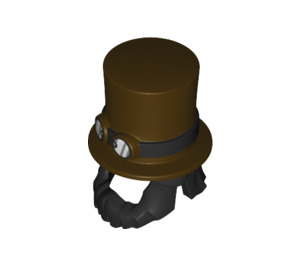 LEGO Top Hat with Goggles and Black Hair and Beard (50044)