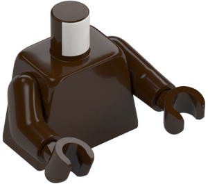 LEGO Dark Brown Torso with Arms and Hands (76382 / 88585)