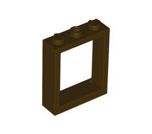 LEGO Dark Brown Window Frame 1 x 3 x 3 (51239)