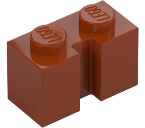 LEGO Dark Orange Brick 1 x 2 with Groove (4216)