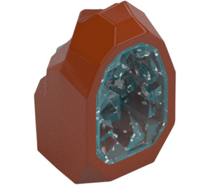 LEGO Rock with Transparent Light Blue Crystal (49656)