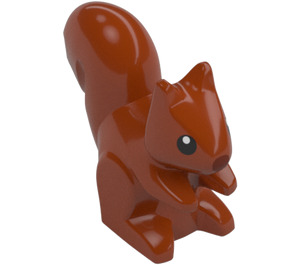 LEGO Dark Orange Squirrel with Brown Nose (98480)