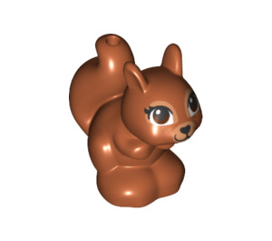 LEGO Dark Orange Squirrel with Large Brown Eyes (49086)