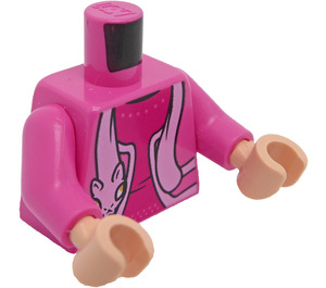 LEGO Dolores Umbridge with Dark Pink Jacket Minifig Torso (973 / 76382)