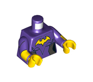 LEGO Dark Purple Batgirl - Smiling Minifig Torso (973 / 76382)