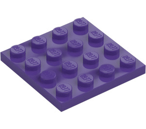 LEGO Dark Purple Plate 4 x 4 (3031)