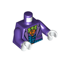 LEGO Dark Purple The Joker with Dark Purple Hat Minifig Torso (973 / 76382)