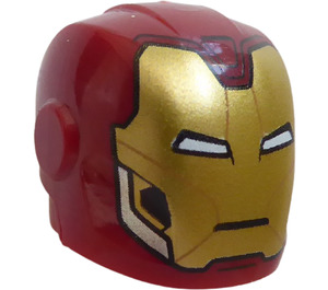 LEGO Helmet with Smooth Front with Iron Man Mask (28631 / 66602)