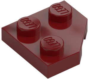 LEGO Dark Red Wedge Plate 2 x 2 Cut Corner (26601)