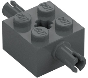 LEGO Brick 2 x 2 with Pins and Axlehole (30000 / 65514)