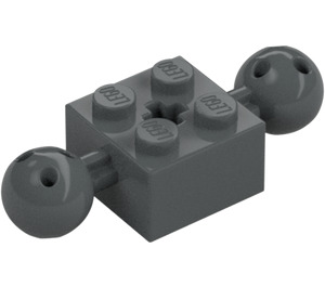 LEGO Brick 2 x 2 with Two Ball Joints with Holes in Ball and axle hole (17114)