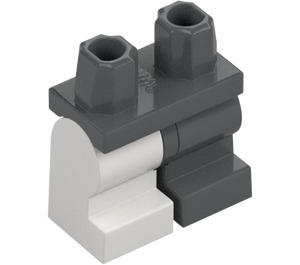 LEGO Minifigure Medium Legs with Right Leg in Plaster Cast (37364 / 107007)