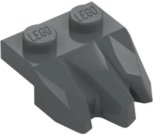 LEGO Dark Stone Gray Plate 1 x 2 with 3 Rock Claws (27261)