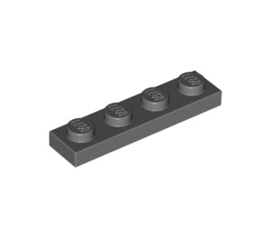 LEGO Dark Stone Gray Plate 1 x 4 (3710)